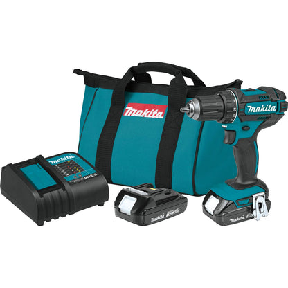 Taladro Percutor Makita 18V 100% Original de Fábrica + 2 Baterías + Cargador y Maletín